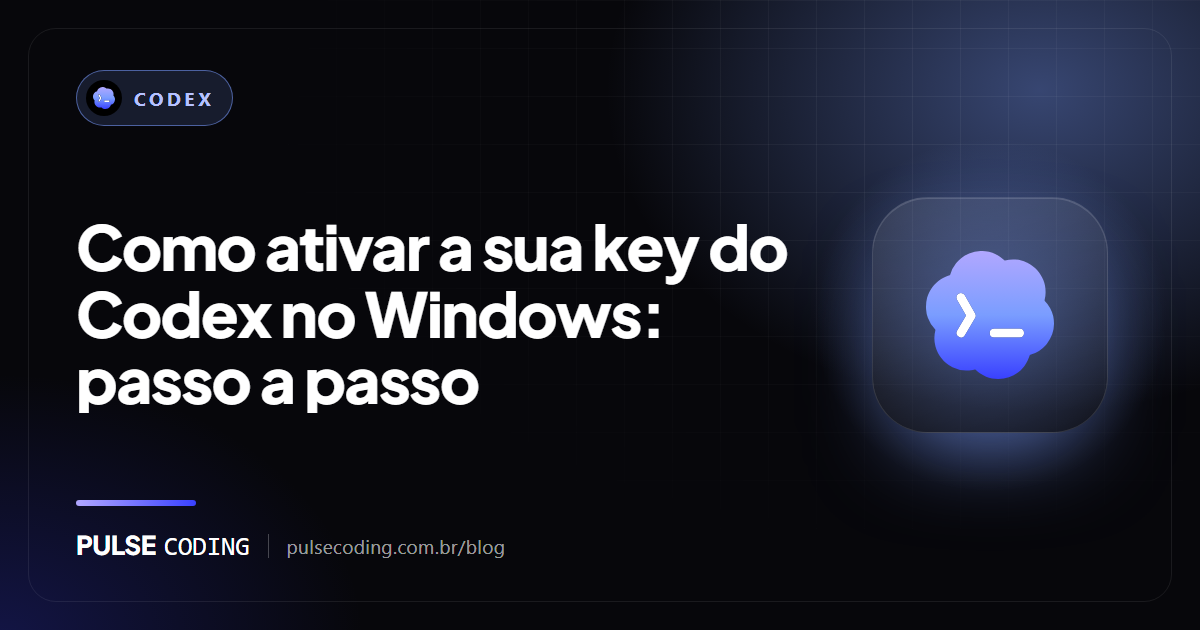 Capa do artigo: Como ativar a sua key do Codex no Windows, passo a passo, com a marca Codex